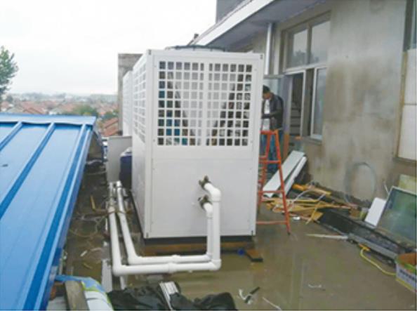 山东省临沭县中学空气源热泵采暖工程